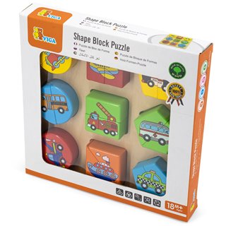 Geometry shape sorting puzzle - vehicles